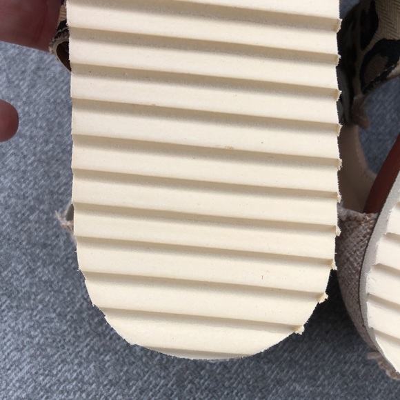 NWOT! - Leopard Print Zip Back Thong Sandals - Picture 7 of 8